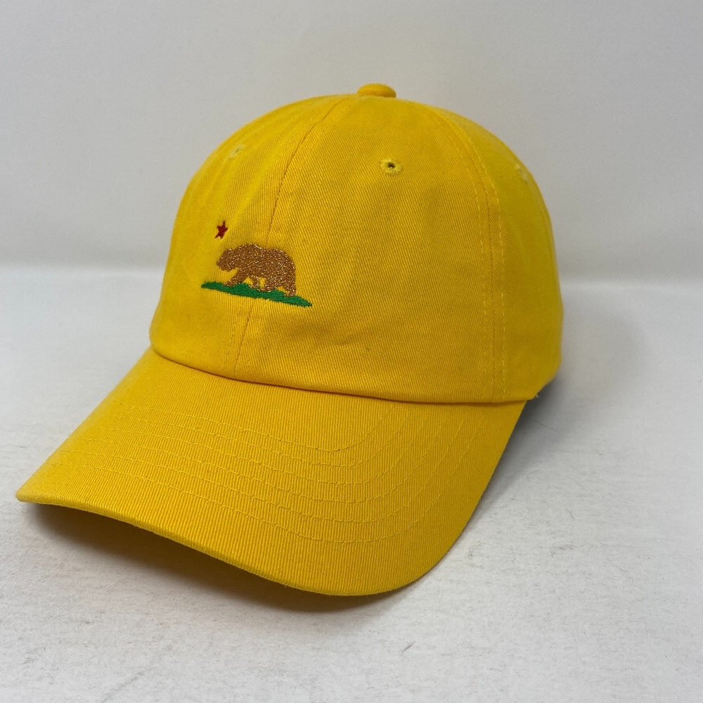 California Republic Bear Flag Slouch Dad Hat - Picture 1 of 6